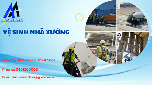 Nhân viên đang làm việc trên cao với thiết bị hộ trợ